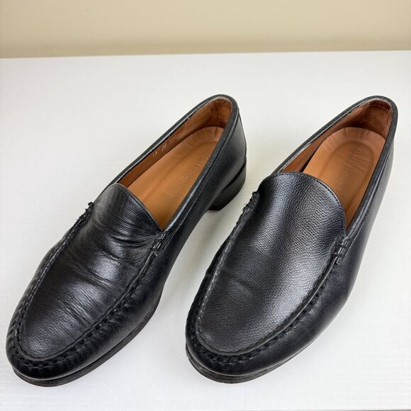 Allen Edmonds Carson Black Leather Slip On Loafers main image 12